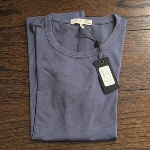 Women's Blue fitted Rag & Bone Core T-shirt. NWT. Size medium